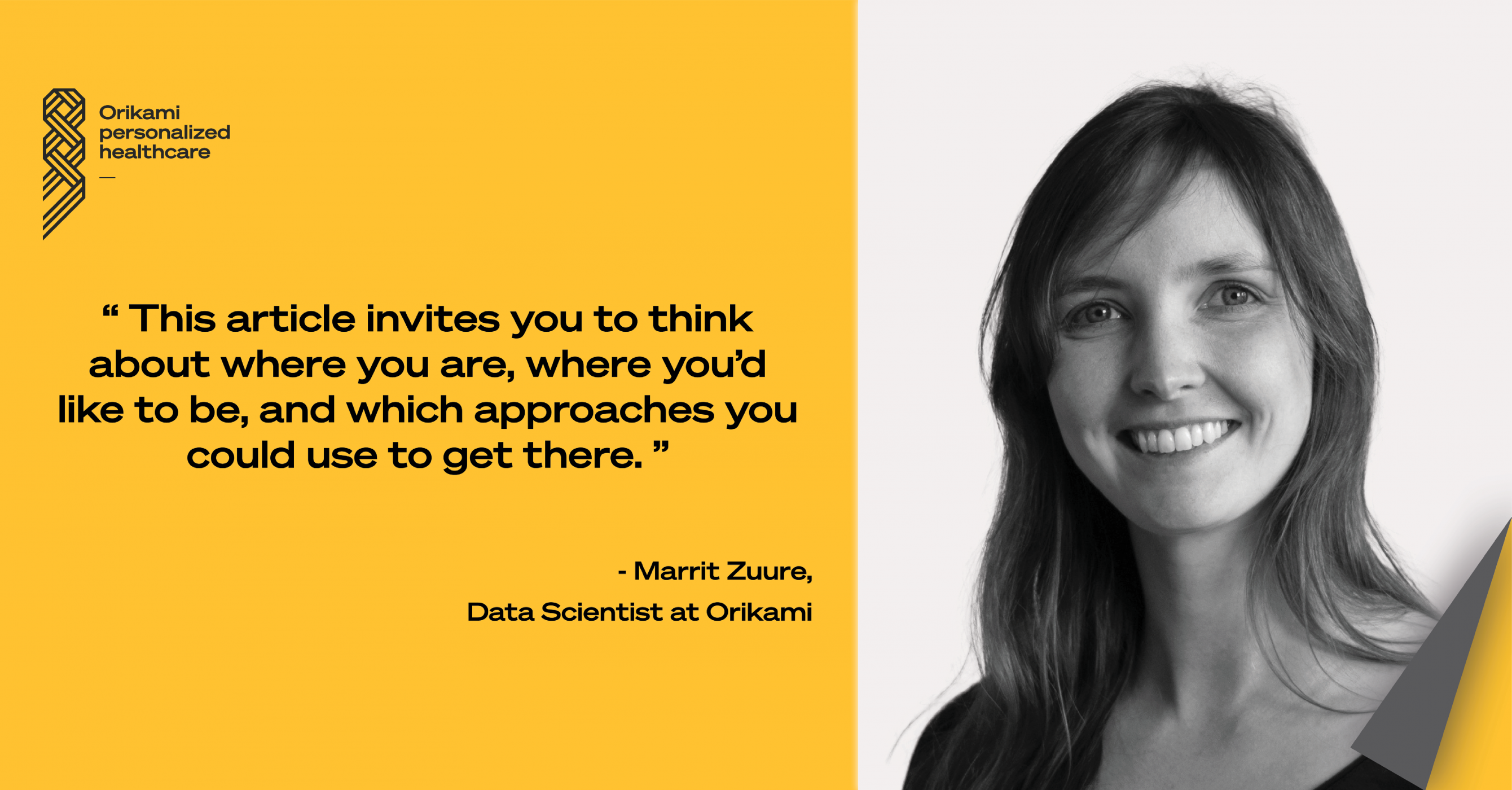 Marrit Zuure data scientist at Orikami